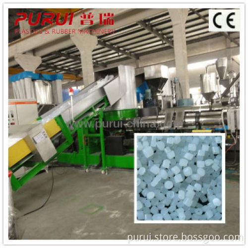 Plastic recycling and granulation line